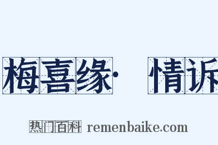梅喜缘·情诉是什么意思的图片